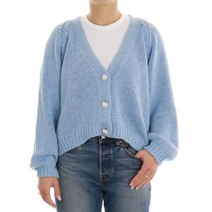 CARDIGAN BOTTONI GIOIELLO AZZURRO